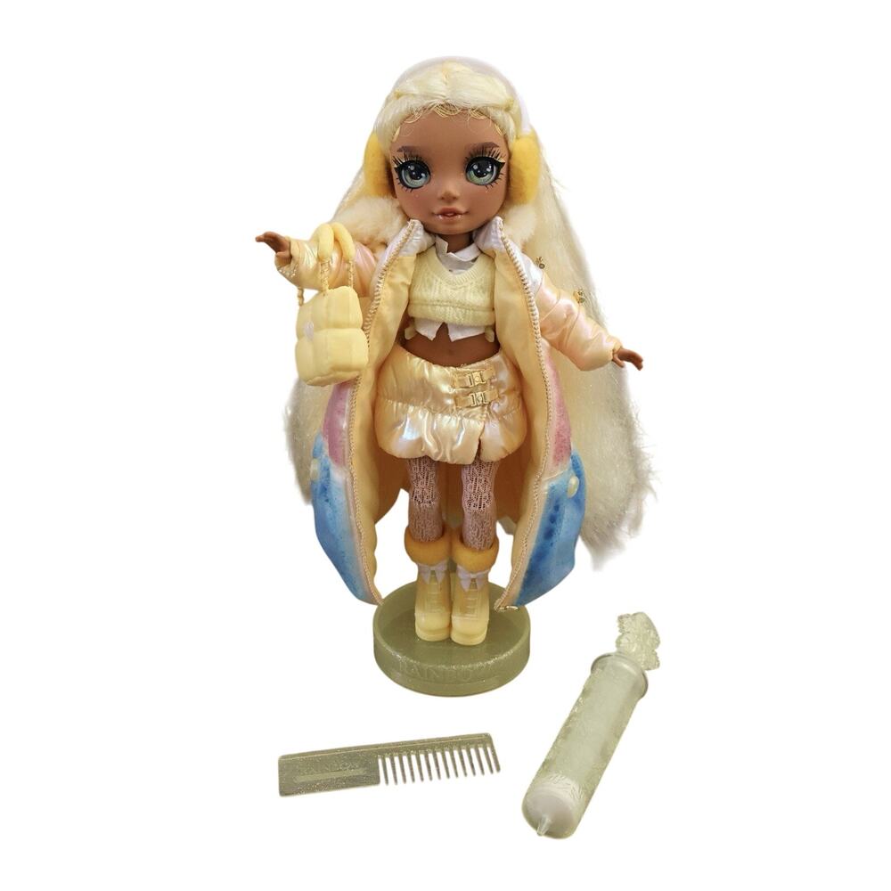 MGA Rainbow High Winter Wonderland Sunny Madison Fashion Doll & Stand